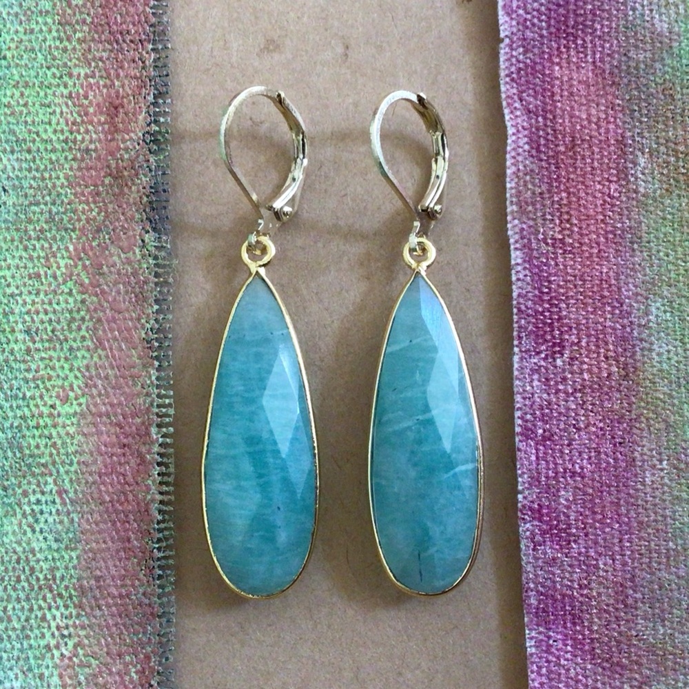 Amazonite Sundance Charm Earrings - Picture 6 of 7
